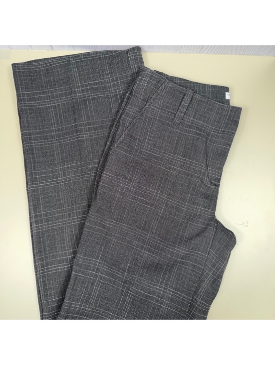 New York & Company Pants - New York & Company Stretch Gray Plaid Wide Leg Dress Pants Women’s Size 4 Tall